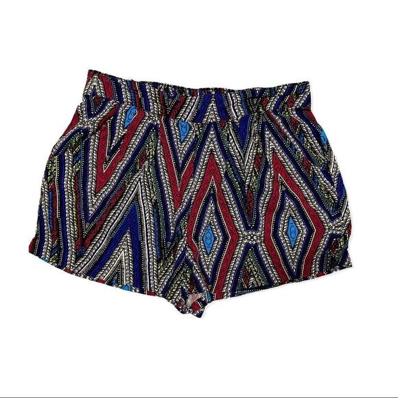 Mossimo Supply Co. Aztec Print High Waisted Pull On Shorts - Picture 6 of 7